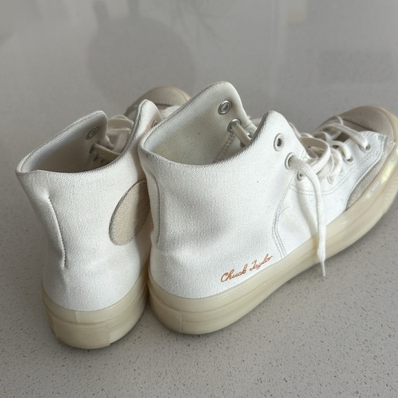 Converse Chuck Taylor 70 Marquis in White with Cream Suede Size 8.5 - Picture 3 of 4